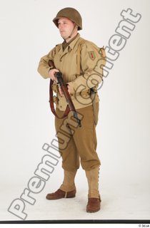 U.S.Army uniform World War II. ver.2 army poses with gun…